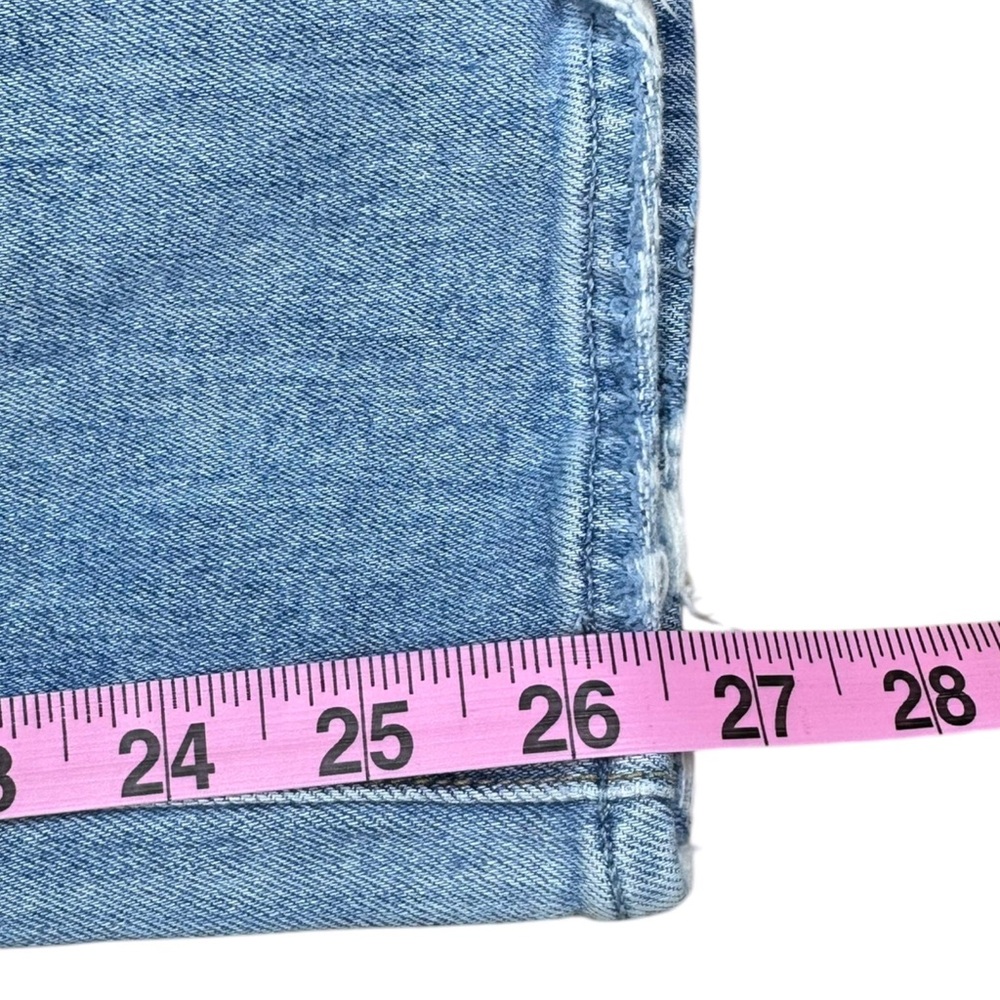 PAIGE Blue Distressed Sarah Slim Jeans Size 28 - Picture 9 of 9